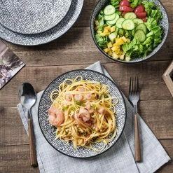 Brand new ⌛ Stone Lain Sophie Stoneware Dinnerware Set - White And Black ⌛ -Cheap Stonelain Store tajoegcajss0sfn9ljon