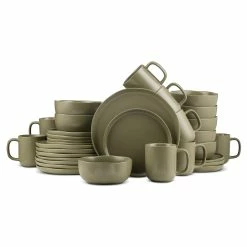 Promo 😉 Stone Lain Tom Stoneware Dinnerware Set - Olive 🔔 -Cheap Stonelain Store te5btanospw2o0zzxxka