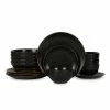 Deals 🌟 Stone Lain Dean Stoneware Dinnerware Set - Black 🎉
