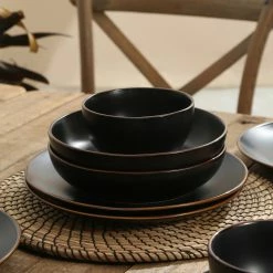 Deals 🌟 Stone Lain Dean Stoneware Dinnerware Set - Black 🎉 -Cheap Stonelain Store tpugy2e6t9glls5sf7ef