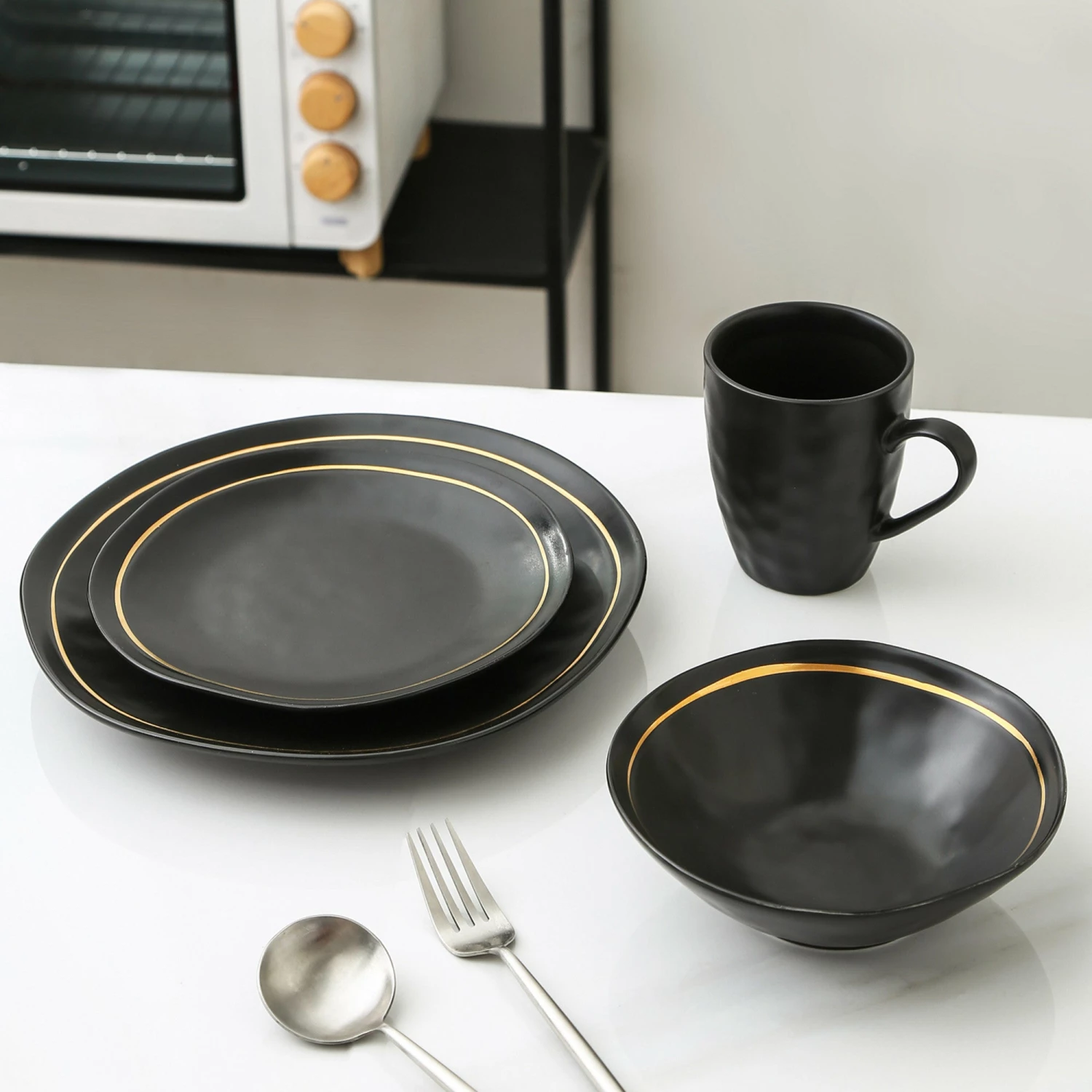 Best Sale โค๏ธ Stone Lain Clara Porcelain Dinnerware Set - Black ๐ฅ 6 Best Sale โค๏ธ Stone Lain Clara Porcelain Dinnerware Set - Black ๐ฅ - Image 6