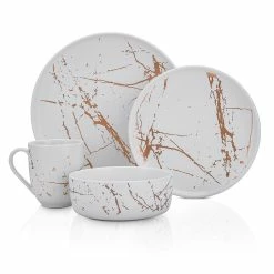 Hot Sale 💯 Stone Lain Zora Porcelain Dinnerware Set - White 💯