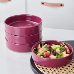 Coupon 😍 Stone Lain Cleo Stoneware Dinnerware Set - Magenta 🎁 -Cheap Stonelain Store vfbzrrmkvqemyay3xbvh