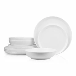 New 🥰 Stone Lain Gabrielle Bone China Dinnerware Set - White 🥰