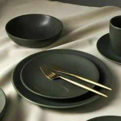 Wholesale 👏 Stone Lain Griffin Stoneware Dinnerware Set - Green 😉 -Cheap Stonelain Store vuc1wmk2stvmnncwkbg7