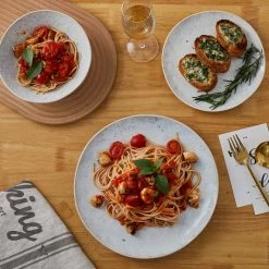 Deals 🥰 Stone Lain Romy Stoneware Dinnerware Set - White And Black Spots 😉 -Cheap Stonelain Store vvjjbalatiph7grutsk6