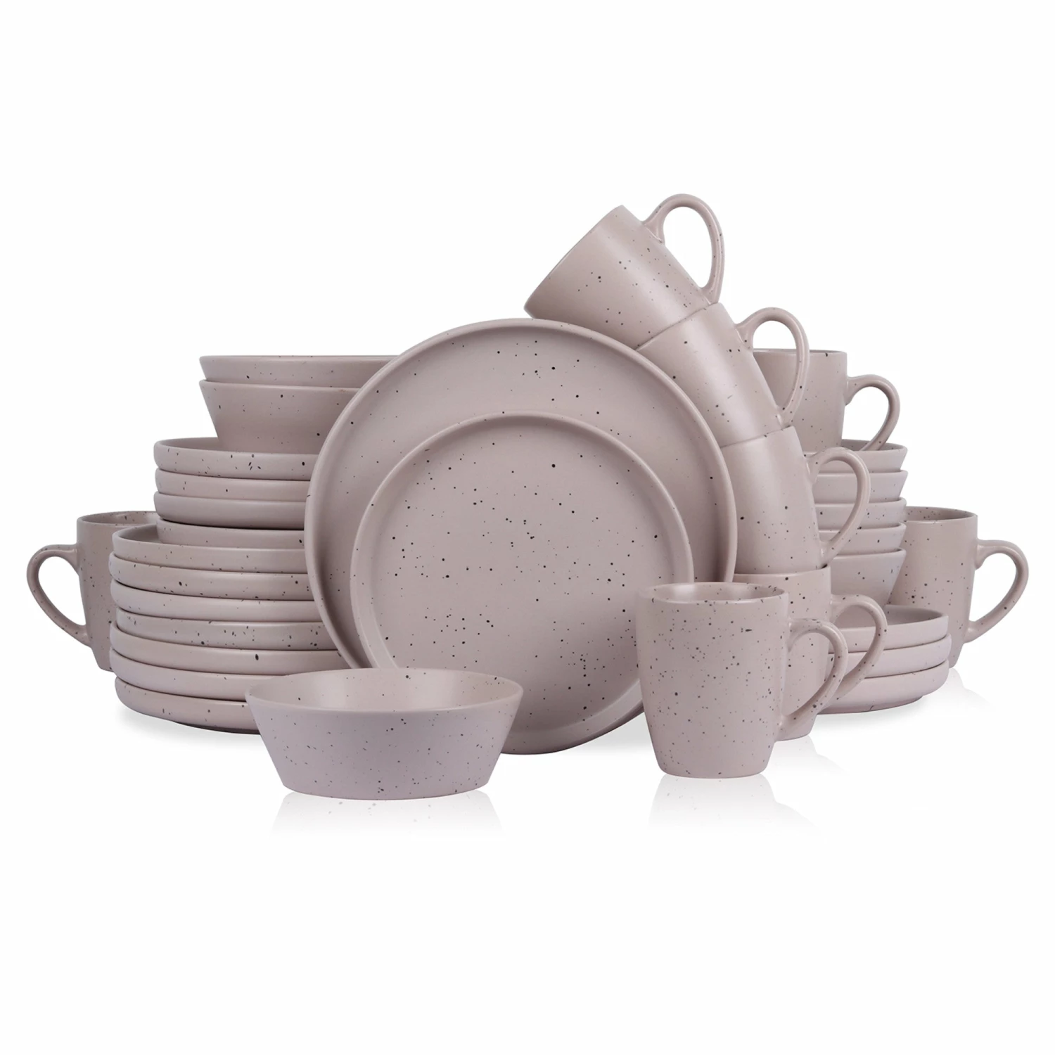 Deals π₯° Stone Lain Jade Stoneware Dinnerware Set - Taupe β 7 Deals π₯° Stone Lain Jade Stoneware Dinnerware Set - Taupe β - Image 7