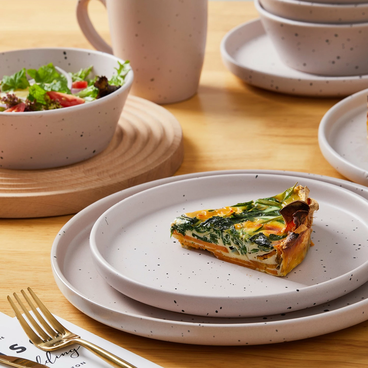 Deals π₯° Stone Lain Jade Stoneware Dinnerware Set - Taupe β 4 Deals π₯° Stone Lain Jade Stoneware Dinnerware Set - Taupe β - Image 4