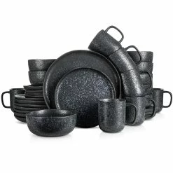 Discount ✨ Stone Lain Tom Stoneware Dinnerware Set - Black And White Reflection 😍 -Cheap Stonelain Store xavsgnpqkezadg2driim
