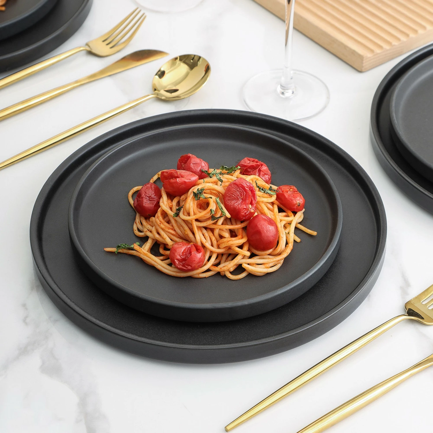 Coupon ๐ Stone Lain Celina Stoneware Dinnerware Set - Black Matte ๐งจ 6 Coupon ๐ Stone Lain Celina Stoneware Dinnerware Set - Black Matte ๐งจ - Image 6