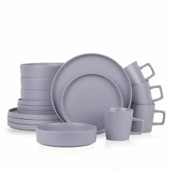 Best Pirce ✔️ Stone Lain Cleo Stoneware Dinnerware Set - Light Gray 😉