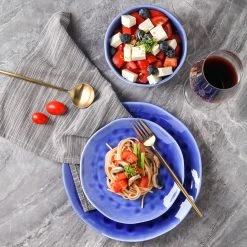 Best deal ✨ Stone Lain Constance Porcelain Dinnerware Set - Blue 🎁 -Cheap Stonelain Store xzmhde91wmiz7b46dhji