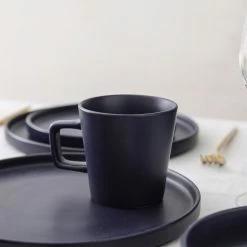 Wholesale ✨ Stone Lain Cleo Stoneware Dinnerware Set - Dark Blue 🧨 -Cheap Stonelain Store yhsre6ajer5dbxzscvld