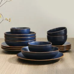Best reviews of 🌟 Stone Lain Dean Stoneware Dinnerware Set - Blue ⭐ -Cheap Stonelain Store yxks9mfn8jxyjra1lff3
