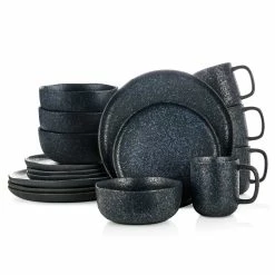 Top 10 🔔 Stone Lain Tom Stoneware Dinnerware Set - Grey And Blue 🤩