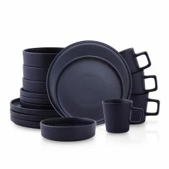 Wholesale โจ Stone Lain Cleo Stoneware Dinnerware Set - Dark Blue ๐งจ